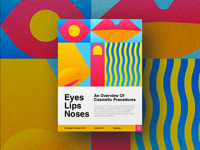 Eyes Lips Noses abstract art color gradient graphic design interface layout mobile design poster design typography web design