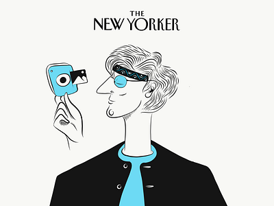 The New Yorker Dandy Dude art character character design color composition emoji illustration mascot ui design uiux web design