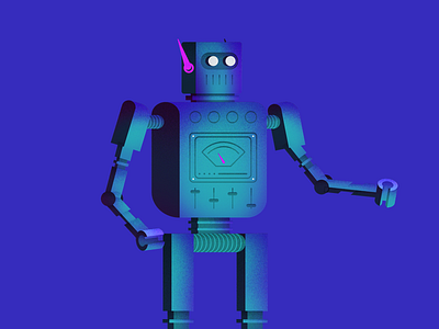 Beep boop beep boop 🤖 art character character design color draw editorial illustration mascot robot ui uiux web design