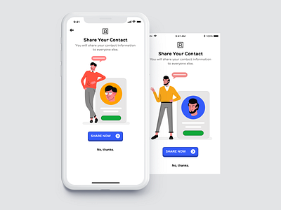 Share Your Contact app design character design color crypto illustration interaction design landing page layout logo mobile design typography ui uiux vector web web design