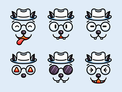 Dog Mascots character character design color dog illustration interaction design landing page logo ui uiux vector web design