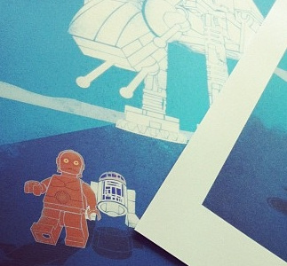 Run R2! droid lego print starwars