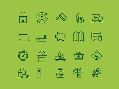 Woolworths Icons animated icons animation icon icon library iconography line motion motion graphics vector