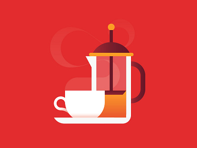 National Coffee Day beans beverage brew coffee drink hot icon plunger vector