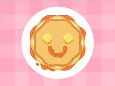 Pancakes breakfast emoji emoticon flatvector icon illustration maplesyrup pancake