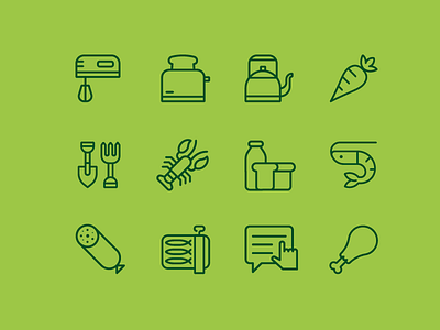 Woolworths Icons food geometric groceries iconography icons line monoline shopping vector