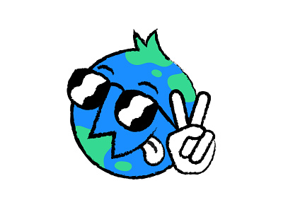 Happy Earth Day! character earth earthday eco environment handdrawn illustration logo mascot planet