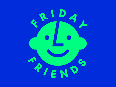 Friday Friends character geometric icon illustration spot illustration vector