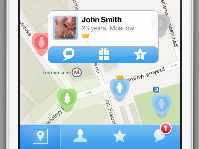 Find Friends on the map application icons iphone map