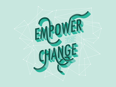 Empower The Change cisco meraki diversity girls in tech meraki teal tech technology turquoise type typography women