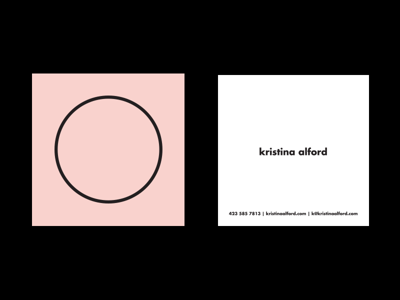 Moon Cards branding business cards circle illustration lines minimal moon personal brand pink square