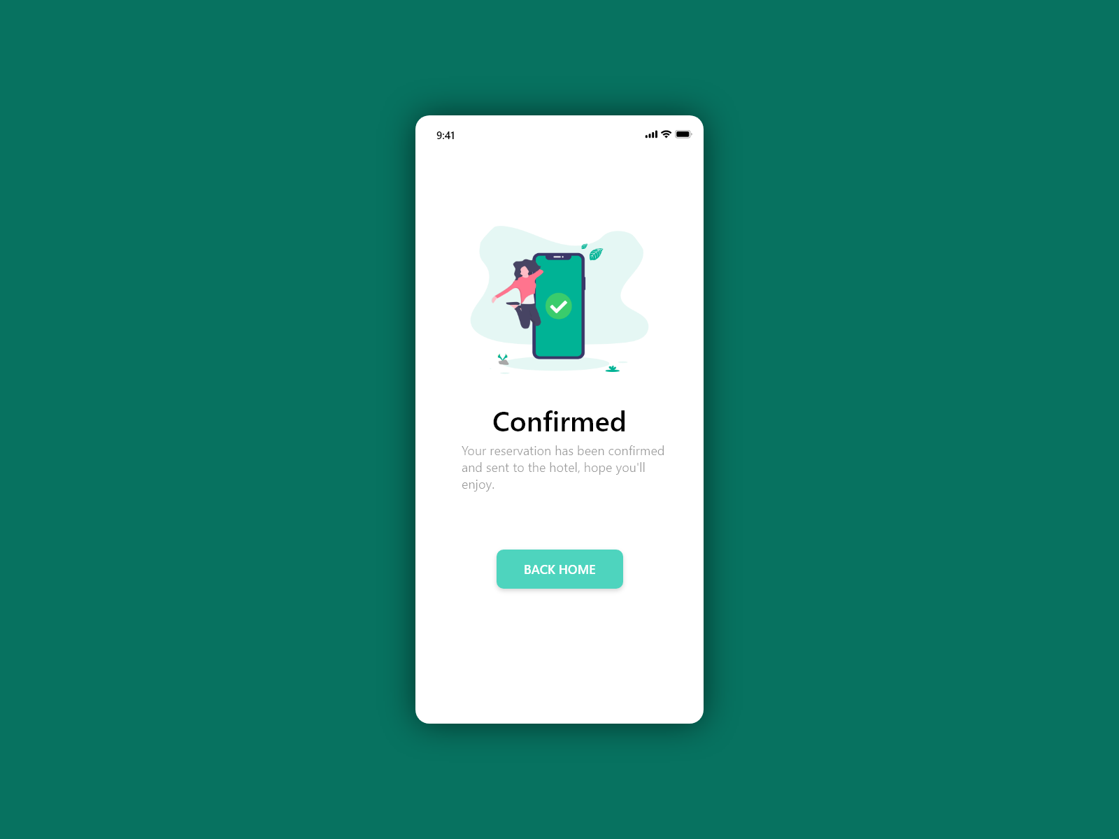 Confirmation :: DailyUI 054 by Toqa Yousri on Dribbble