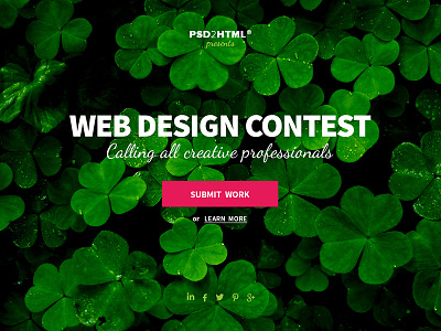 Web design contest landing page saint patricks day web design contest
