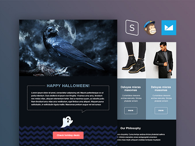 Freebie: Halloween Email Template email template freebie halloween newsletter