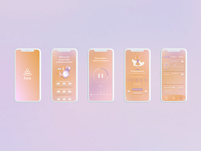 Ease - Meditation App | UI UX Design