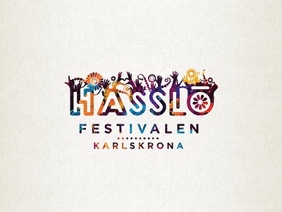 New logo and profile - Hasslöfestivalen logo pattern typography