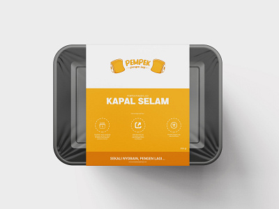Food Packaging Label Concept - Pempek Pengen Lagi