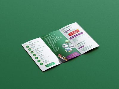 School Promotion Trifold Brochure Design Concept - Tritech