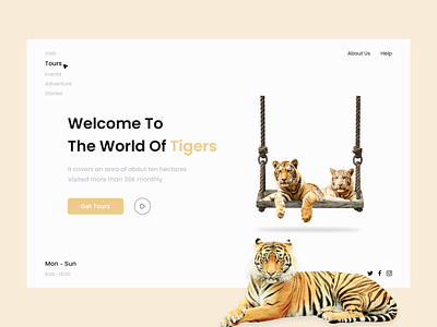 Wildlife Tigers - Web Design