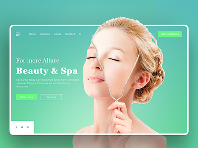 Beauty Services Landing-page