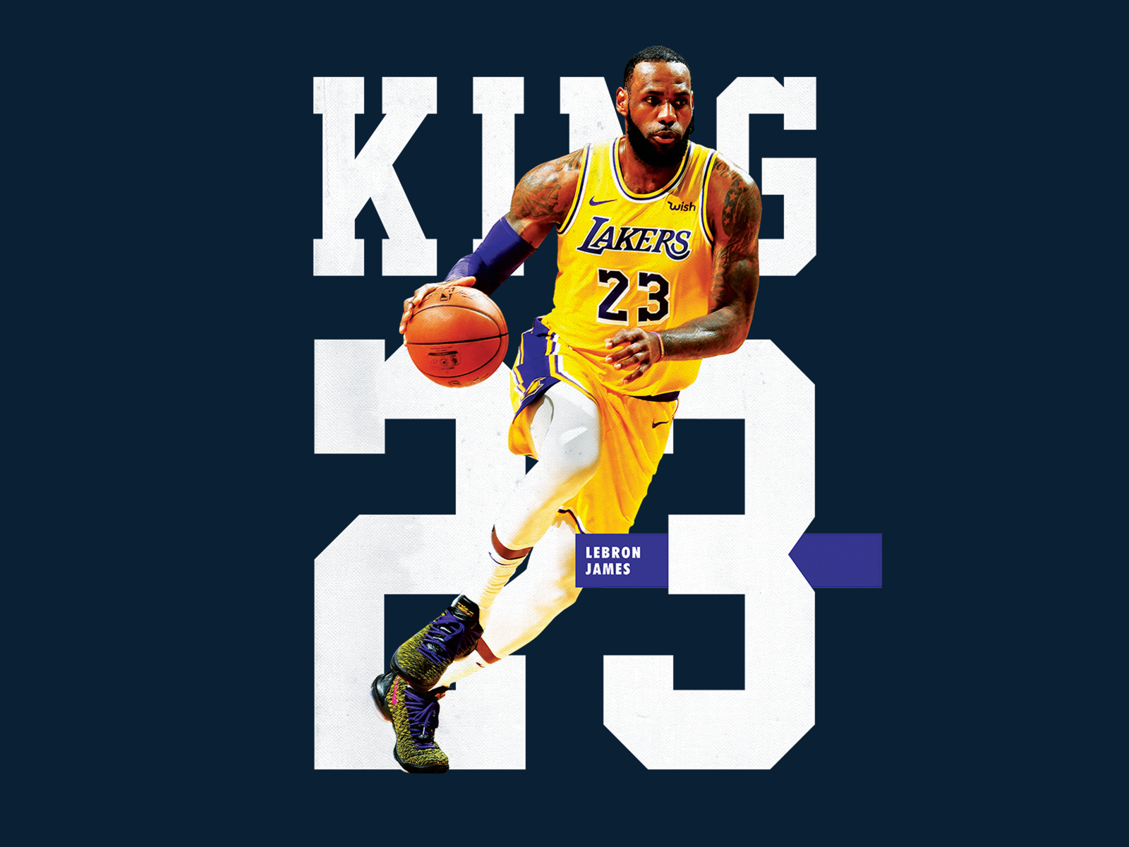 LeBron James King 23 by Rehena on Dribbble