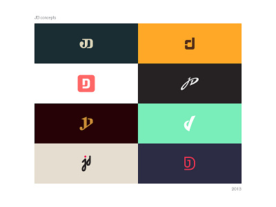 JD concepts branding clean concepts identity initials logo logo design monogram name simple