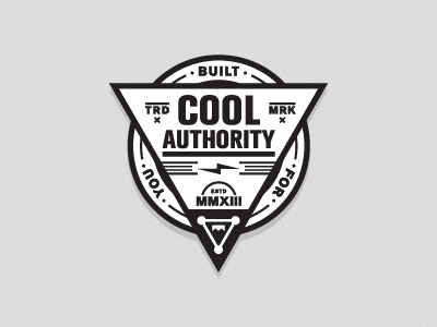 Cool Authority v1 badge branding logo simple