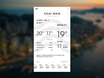 #037 Weather app dailyui design layout minimal typography ui ux weather