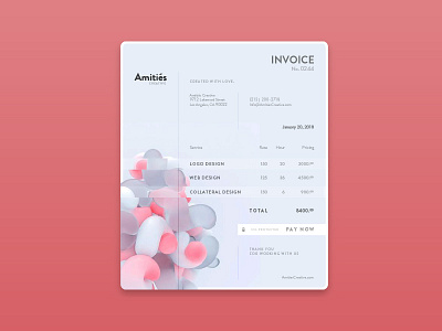 #046 Invoice agency dailyui freelance graphic invoice layout payment ui ux