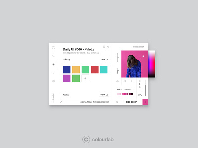 #060 Color Picker app color dailyui design palette picker share ui ux widget