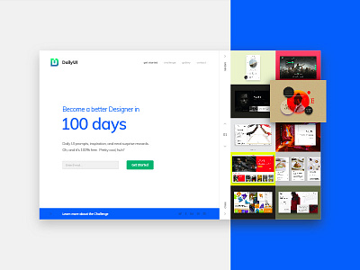 #100 DailyUI Landing Page
