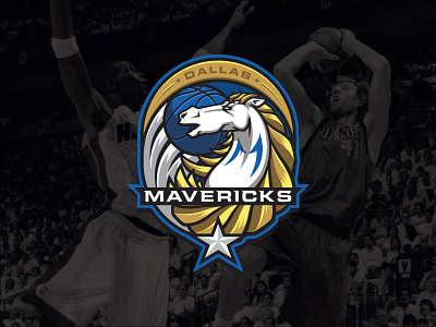 NBA logos redesign - Dallas Mavericks basketball dallas dallas mavericks logo mavericks nba nowitzki sports branding sports logo