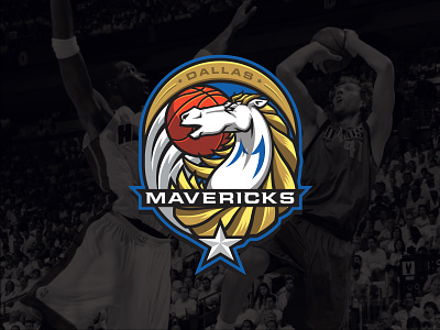 NBA logos redesign - Dallas Mavericks basketball dallas dallas mavericks mavericks nba nowitzki redesign sports sports branding sports logo