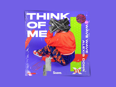 Think Of Me - Cover Art abstract cover art coverart design illustration paint typography vibrant color