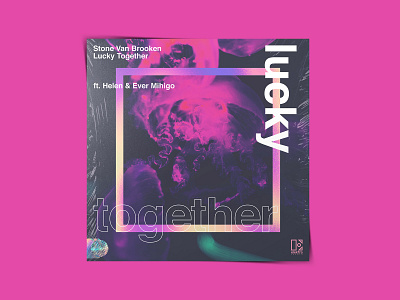 Lucky Together - Cover Art abstract cover art design illustration paint typography vibrant color