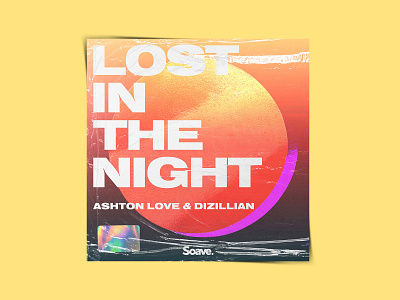 Lost In The Night - Cover Art abstract cover art design illustration typography vibrant color