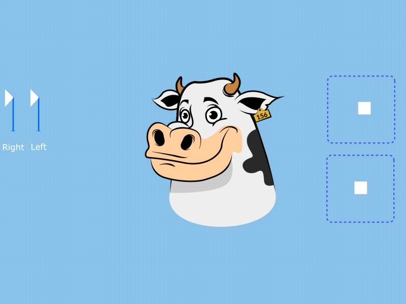 Cow Joysticks and Sliders animation bts cow gifs joystick slider
