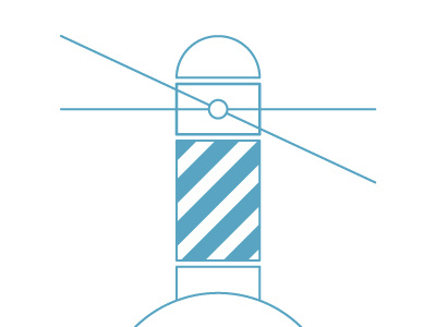 Lighthouse blue illustration lighthouse ocean sea vector