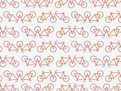 Two bikes pattern bike logo pattern