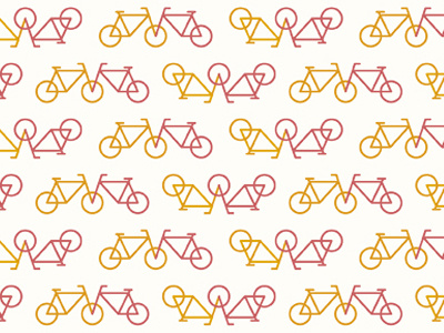 bike pattern bike orange pattern