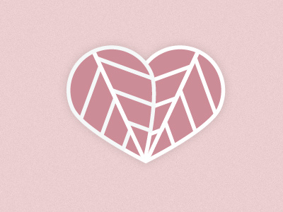 heart-leaf heart illustration leaf nature pink