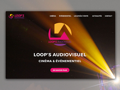 Site Loop's Audiovisuel art design illustrator photoshop ui