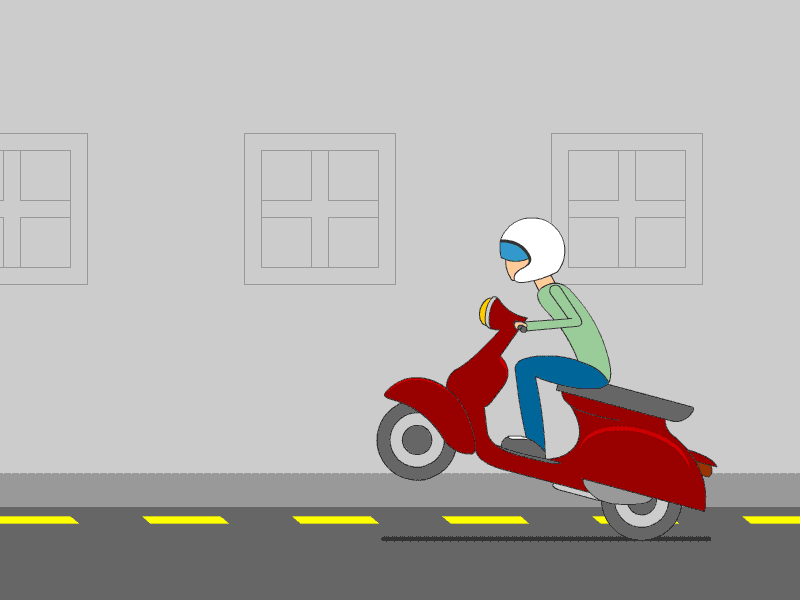 Vespa Wheeling by André Corrêa Garcia on Dribbble