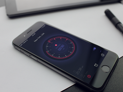 Phone Clock App app clock mobile phone ui ux