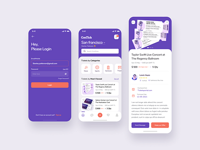 Resale ticket app concept 02