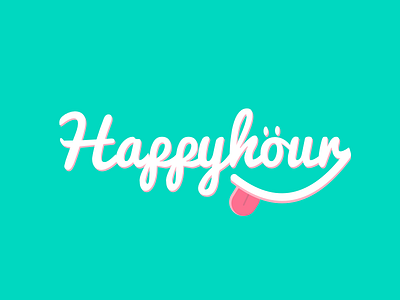 Weekend Hour is Happy Hour colors experiment fun typography weekend