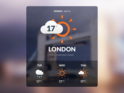 Weather Widget app ui weather widget