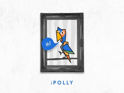Ipolly Character Design branding character icon illustration logo parrot to do