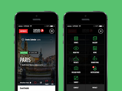 TAWGC App application golf ios ios app ui