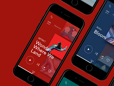 Music Player Exploration ios ios app mobile music player ui ux